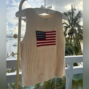 American Flag knit tank